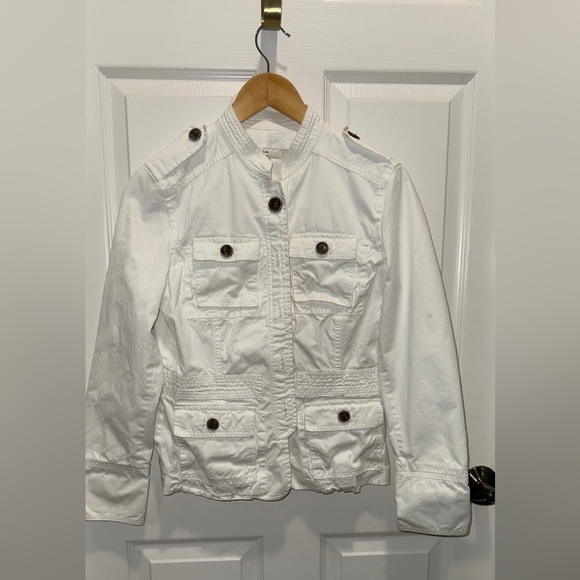 Zara Jackets & Blazers - Zara Women's White Utility Jacket